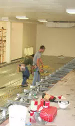 Rowing Ergometer Room Under Construction at Bucknell