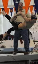 Bucknell Men Move Up to Second at Patriot League Swimming & Diving Championship