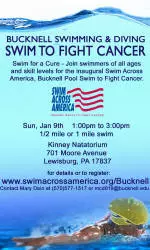Bucknell Swimming and Diving to Host Charity Swim to Fight Cancer