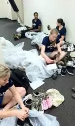 Bucknell Volleyball Teams Up for Shoes for Liberia