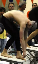 Bucknell Men's Swimming and Diving in Third After Day One of PL Championships