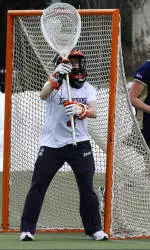 DeLorenz Records 600th Save, but Bucknell Women's Lax Falls to Duquesne 15-9