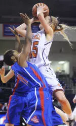 Bison Women's Hoops Eyes Repeat, Upset at No. 2 Lehigh in PL Tournament