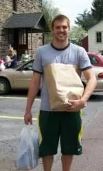 Bucknell Men's Water Polo Volunteers at Local Food Bank