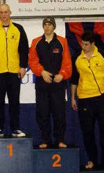 Bucknell Men's Swimming & Diving Fourth After First Day of Patriot League Championships