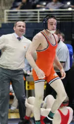 Kevin LeValley Advances to Quarterfinals, Hahn Still Alive in Consolation Bracket at NCAA Wrestling Championships