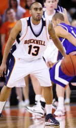 Bucknell Men Can't Overcome Slow Start, Fall to Holy Cross 68-56