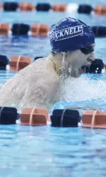 Bucknell Men's Swimming and Diving in Second After First Day of PL Championships