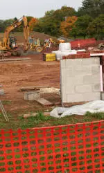 Instructional Golf Center Under Contruction at Bucknell