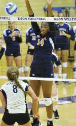 Bison Volleyball Takes 3-0 Loss Against Army