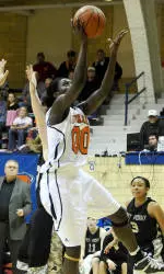 Mgbada Scores 19 in Bucknell Women's Basketball's 55-41 Loss to Navy in Patriot League Tournament