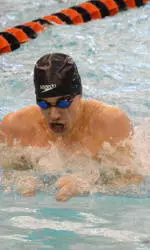 Nicholson and Treat Break School Records, Bucknell Men's Swimming and Diving Still Third at PL Championships