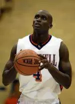 Lalugba Leads Bison Men's Basketball Past Robert Morris, 66-53