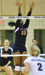 Bison Volleyball Falls in Four Sets at Lehigh