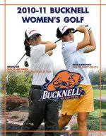 2010-11 Bucknell Women's Golf Media Guide