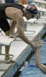 Bison Swimming and Diving Close Day One of ECAC Championships