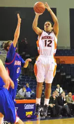 Bison Men Hold Off American 72-68 in Overtime for First League Win