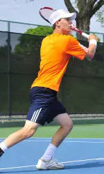 Katten Battles through Three Sets to Give Bucknell Men's Tennis 4-3 Win Over Boston