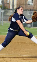 Bison Softball Hangs on for Win Over Saint Peter's to Split at Rebel Spring Games