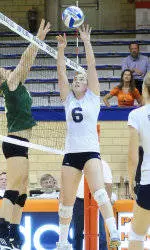 Bucknell Volleyball Makes Late Push for Five-Set Win Over St. Peter's