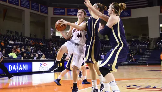 Women's Basketball Outlasted by Navy; Falls 94-92 in Double Overtime