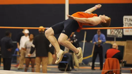 Burgess Leads Heptathlon After First Day of Bison Opener