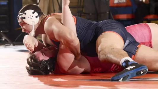 Wrestling Concludes Regular Season with 23-10 Win at Binghamton