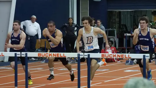 Ray Holmes Wins Long Jump; Bucknell Moves into Fourth at PL Championships