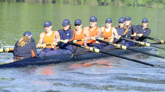 Bison Varsity Eight and Second Varsity Eight Post Second-Place Finishes at Knecht Cup