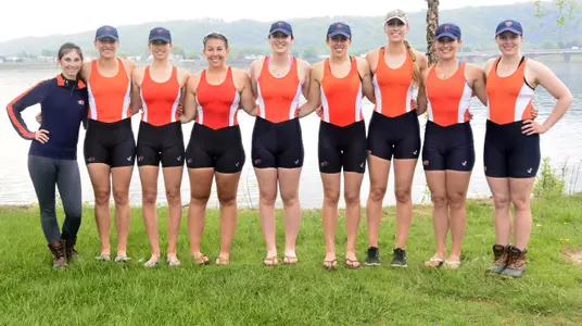 Bison Rowing Places 3rd at Patriot League Championship