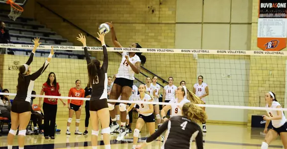 Volleyball Evens Conference Record with 3-1 Win at Holy Cross