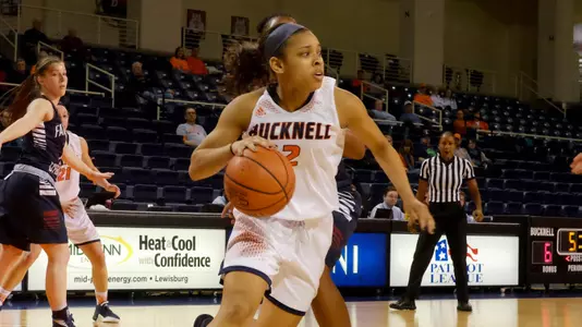 Slagus Scores Career-High 21 to Lead Bucknell Past Navy, 51-41