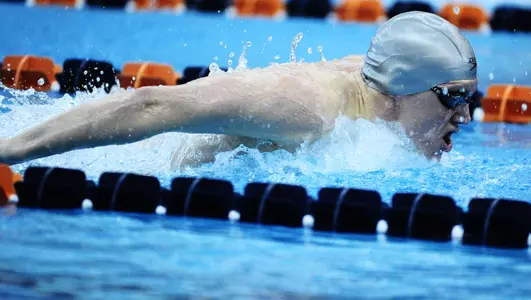 Chris Devlin Wins 400 IM Title, Sets Two School Records at Patriot League Championships