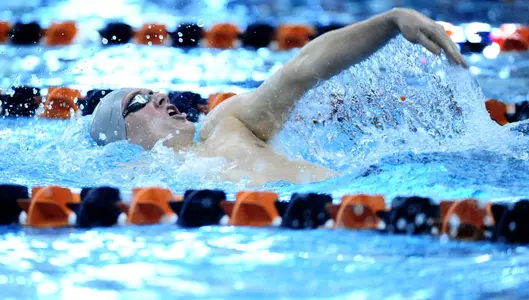 Bison Men Finish Fourth at PL Championships, Devlin Named Rookie of the Meet