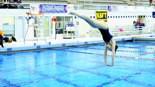 Three Members of Women's Swimming & Diving Team Named Academic All-Patriot League