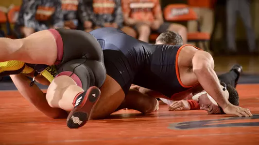 Wrestling Defeats Bloomsburg 44-9 on Senior Day