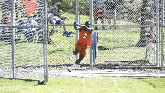 Lombardo Wins Long Jump, Bison Men In 3rd at PL Outdoor Championships