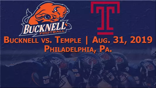 Bucknell to Open 2019 Football Season at Temple