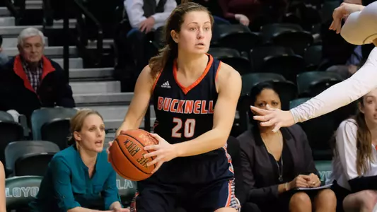 Bison Stay Unbeaten in Patriot League with 72-66 Win at Loyola