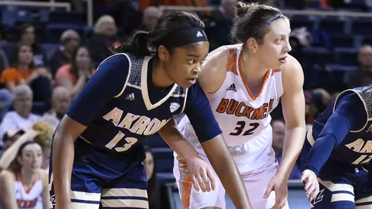 Bison Beat Akron 63-52 for 29th Straight Win at Sojka Pavilion