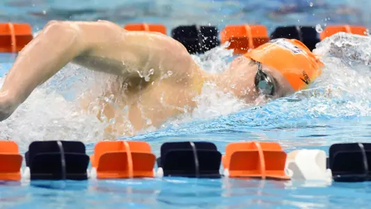 Bison Men Place League-High Three Swimmers on Academic All-PL Team