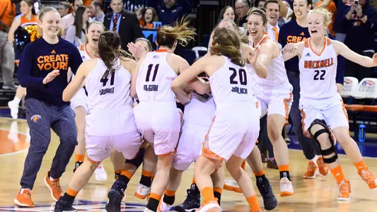 Women's Basketball Captures PL Title with 79-71 Overtime Victory vs. Navy