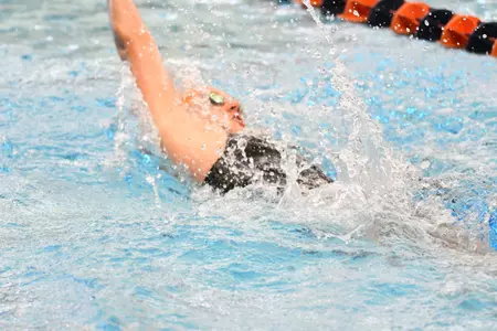 Hadley Wins 100 Back Title at ECAC Championships