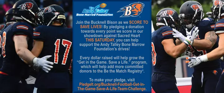 Bucknell Football Participates in Get in the Game Team Challenge
