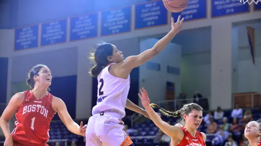 Walker and English Lead Bison to 67-57 Home Win Over Boston U.