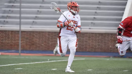 Men's Lacrosse Stuns No. 18/20 Colgate, 13-10, in Patriot League Opener