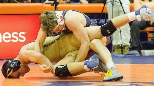 Zach Hartman Pins Ranked Foe in Bucknell Wrestling's Dual at Lehigh Image
