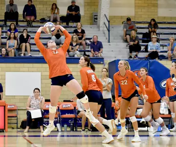 Volleyball Sweeps Hampton for Eighth Straight Win Image