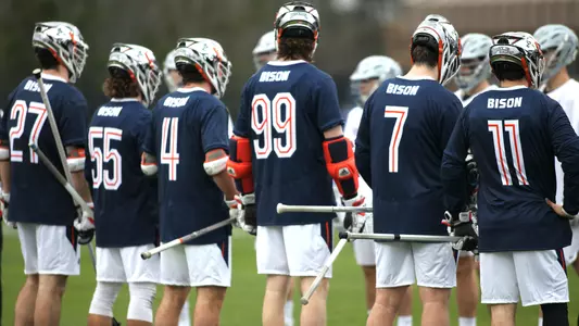 The Bison line up pre-game