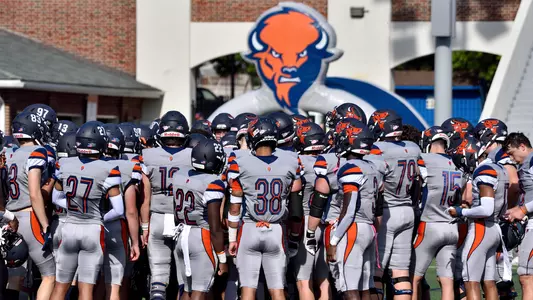 The Bison about to take the field
